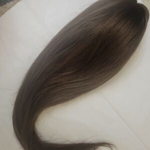 Hidden Crown Halo Extensions Topper Medium Chocolate Brown 3R